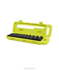 RYOBI 11 adet. sae 1/2 tahrikli derin darbeli lokma seti PLZ2799