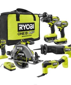 RYOBI 18v fırçasız 6 aletli birleşik kit PLZ2871