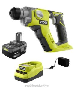 RYOBI 18v one+ 1/2 sds-plus döner kırıcı seti, (1) 4,0 ah akü ve şarj cihazıyla birlikte PLZ238