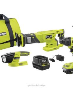 RYOBI 18v one+ 4 aletli birleşik kit PLZ2865