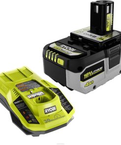 RYOBI 18v one+ 4ah lityum yüksek performanslı pil ve şarj cihazı başlangıç ​​kiti PLZ2687