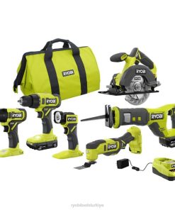 RYOBI 18v one+ 6 aletli birleşik kit PLZ2857