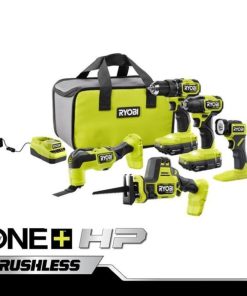 RYOBI 18v one+ hp fırçasız 5 araçlı kit PLZ2859