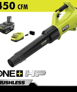 RYOBI 18v one+ hp fırçasız fısıltı serisi 450 cfm üfleyici kiti PLZ2310