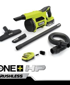 RYOBI 18v one+ hp fırçasız şantiye el süpürgesi kiti PLZ2556