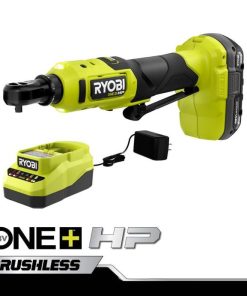 RYOBI 18v one+ hp kompakt fırçasız 1/4 yüksek hızlı cırcır seti PLZ255