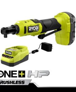 RYOBI 18v one+ hp kompakt fırçasız 3/8 yüksek hızlı cırcır seti PLZ256