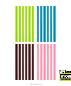 RYOBI 24 adet. mini çeşitli renkli tutkal çubukları PLZ2748