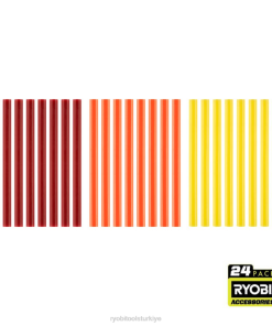RYOBI 24 adet. mini sıcak renkli tutkal çubukları PLZ2747