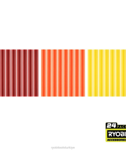 RYOBI 24 adet. tam boy sıcak renkli tutkal çubukları PLZ2749
