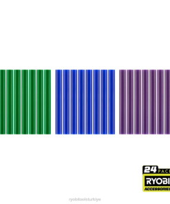 RYOBI 24 adet. tam boy soğuk renkli tutkal çubukları PLZ2743