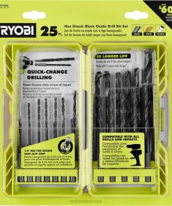 RYOBI 25 adet. siyah oksit altıgen saplı matkap uçları PLZ2785