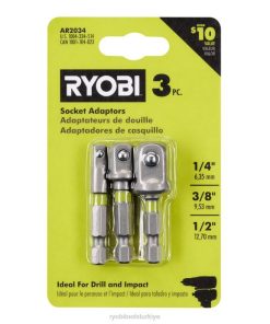 RYOBI 3 adet darbeli priz adaptör seti PLZ2797
