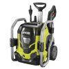 RYOBI 40v 1500 psi 1,2 gpm akülü soğuk su elektrikli basınçlı yıkama makinesi, (2) 5,0 ah pil ve şarj cihazıyla PLZ2416