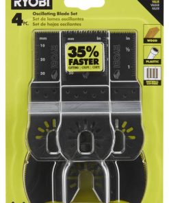 RYOBI 4 adet. ahşap salınımlı çok amaçlı bıçak seti PLZ2729