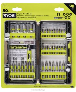 RYOBI 50 adet darbe tahrikli uç seti PLZ2826