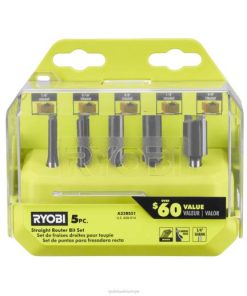 RYOBI 5 adet düz freze ucu seti PLZ2765
