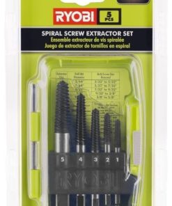 RYOBI 5 adet. spiral vida çıkarıcı seti PLZ2808
