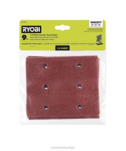 RYOBI 9 adet. 1/4 sayfalık zımpara zımpara kağıdı PLZ2766