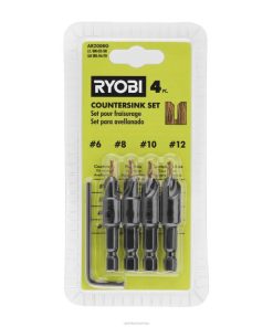 RYOBI altıgen saplı havşalar - 4'lü paket PLZ2836