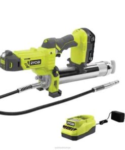 RYOBI one+ 18v akülü gres tabancası kiti, 2,0 ah pil ve 18v şarj cihazıyla PLZ2195