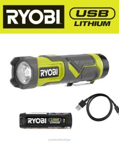 RYOBI usb lityum kompakt led el feneri kiti PLZ2504